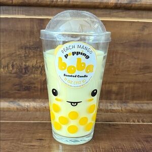 Peach Mango Popping Boba Scented Candle